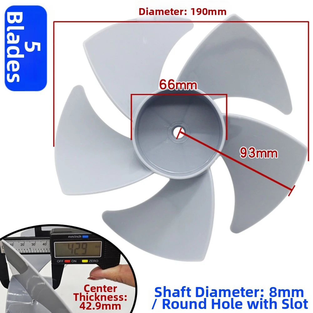 7-inch Five Leaves Plastic Fan Blade For Midea GAF20CA/FGA20VB/FGA20VB Air Circulation Cooling Fan Table Stand FannerAccessories