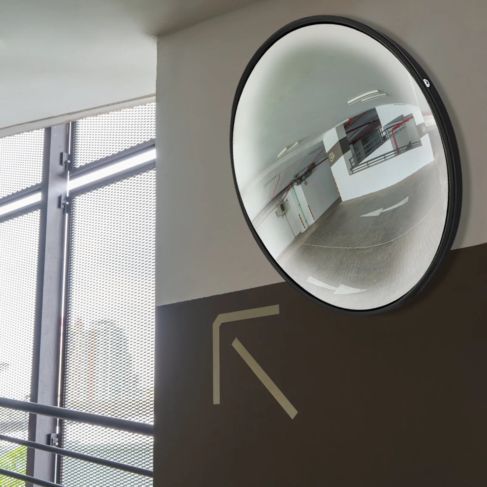 

Convex Corner Mirror - 12" Security Mirrors for Business, Garage, Warehouse, Blind Spot, Office, Backup Mirror with Clear View