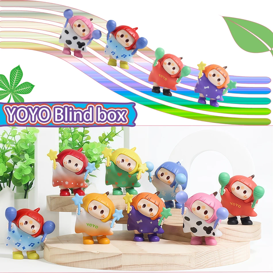 Hot Viral Hit PVC Trendy Toy: YOYO Youyou Jiang Tilt Head Series Cute Figures | Desktop Ornament Gift & Car Decoration