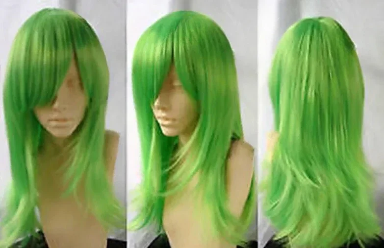 

Lolita Long Cosplay Green Wavy womens Wig