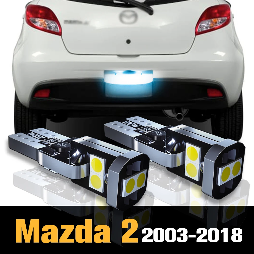 

2x Canbus LED License Plate Light Lamp Accessories For Mazda 2 DY DE DH DL DJ 2003-2018 2009 2010 2011 2012 2013 2014 2015 2016