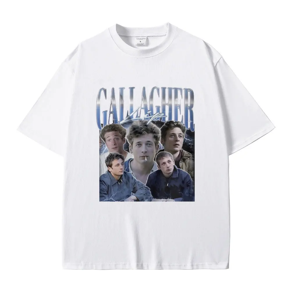 Lip Gallagher Graphic Print T Shirts Men Women Vintage Gothic T-shirt Men Women\'s Fashion Oversized Streetwear Male Casual Tees