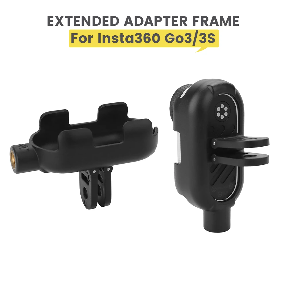 Adaptateur de Cadre Pliable Anti-Secousse pour Caméra d'Action, Extension Multifonction pour Insta 360 GO 3/GO3S