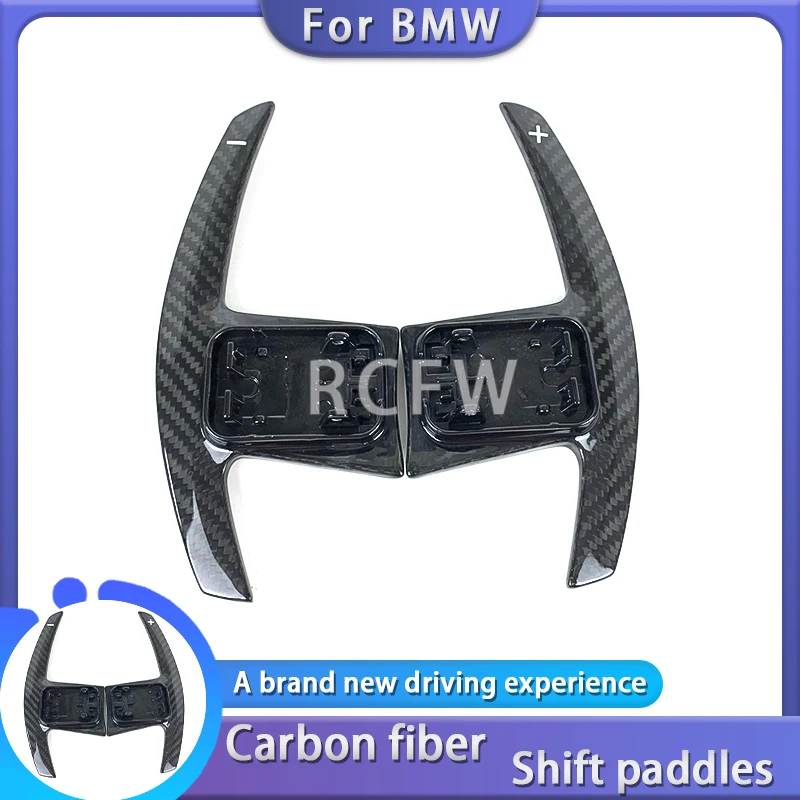 Steering Wheel Carbon Fiber Shift paddles Extensions For BMW 1 2 3 4 Series F10 F20 F22 F23 F30 F45 F46 F80 Car parts