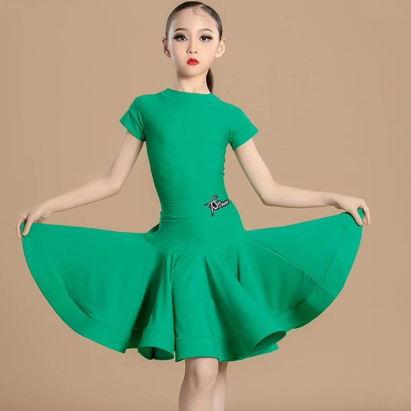 Summer Girls Latin Dance Competition Dress Children'S National Standard Ballroom Dance Professional Dresses Stage Clothes 10170