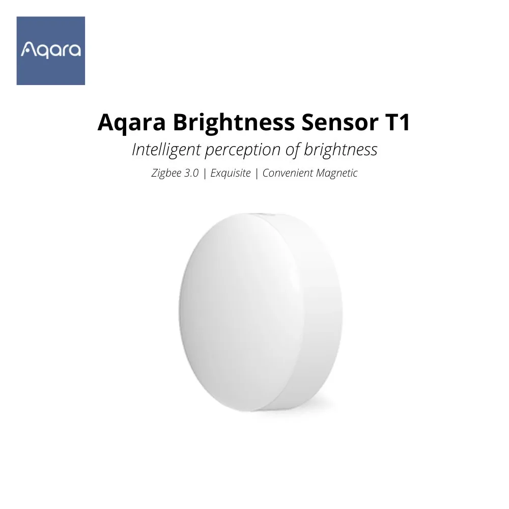 2023 Aqara Light Sensor T1 Brightness Sensor Zigbee 3.0 Smart home Light Detector Magnetic Remote Control Aqara Home Homekit APP