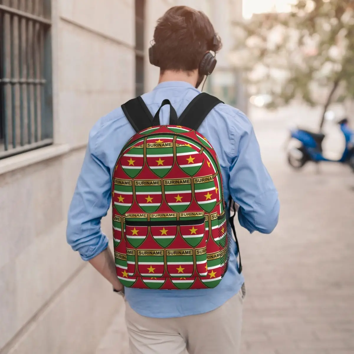 

Suriname Flag Of Suriname Backpack Student BookBag Kids School Bag Computer Shoulder Bags for Men Women