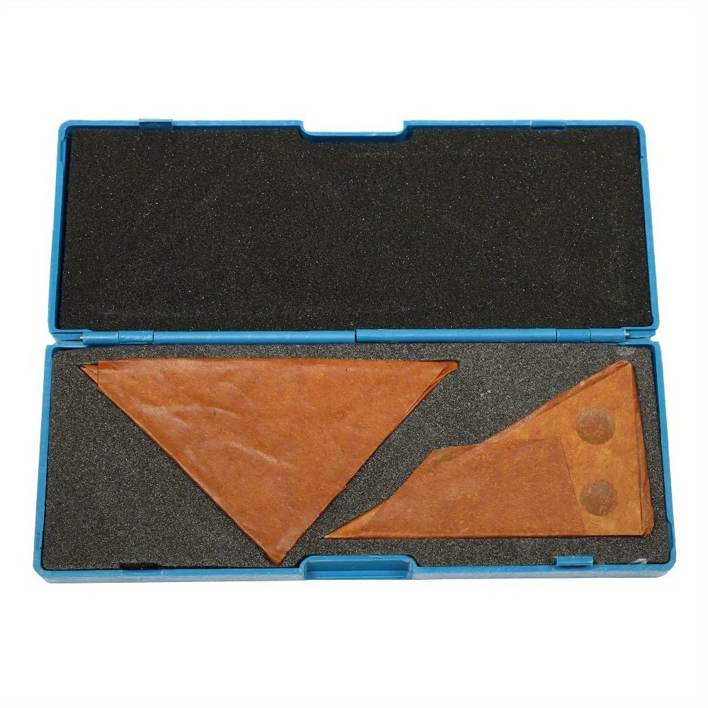 

2PCS Solid Angle Plate Set 30-60-90 Deg and 45-45-90 Deg Hardened Steel