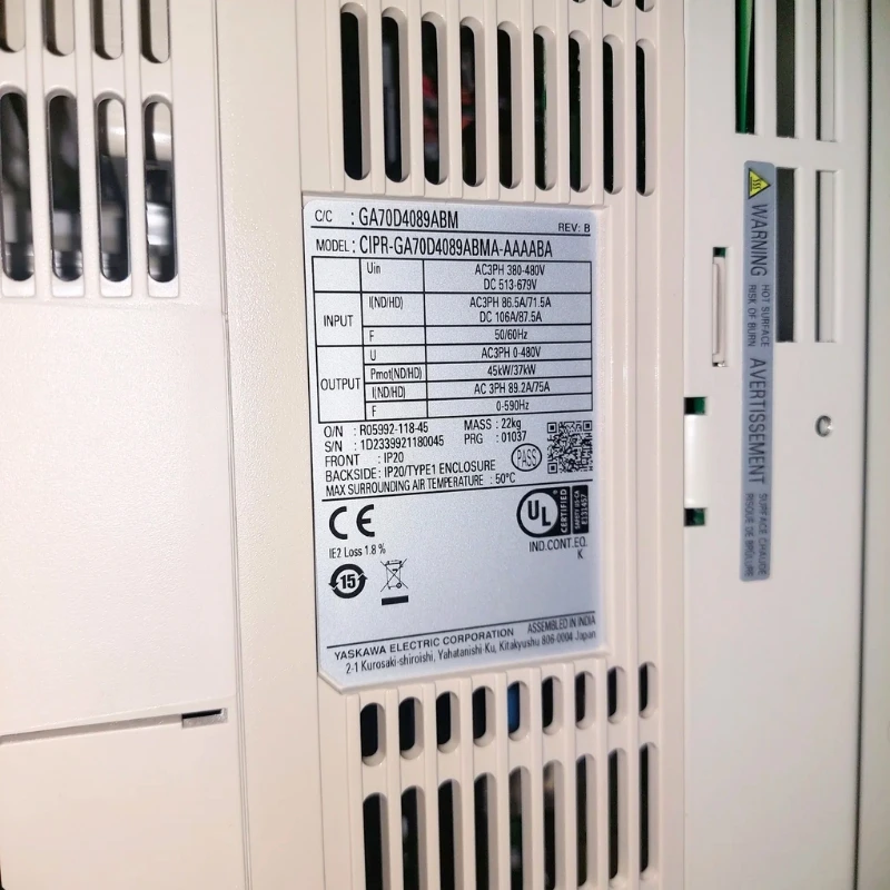NEW Yaskawa CIPR-GA70D4089ABMA-AAAABA Inverter Expedited Delivery