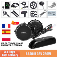 Bafang Motor BBS01B BBS01 36V 250W Mid Drive Motor Electric Bike Ebike Conversion Kit 36V 13AH 15AH 17.5AH Lithium Battery Kits