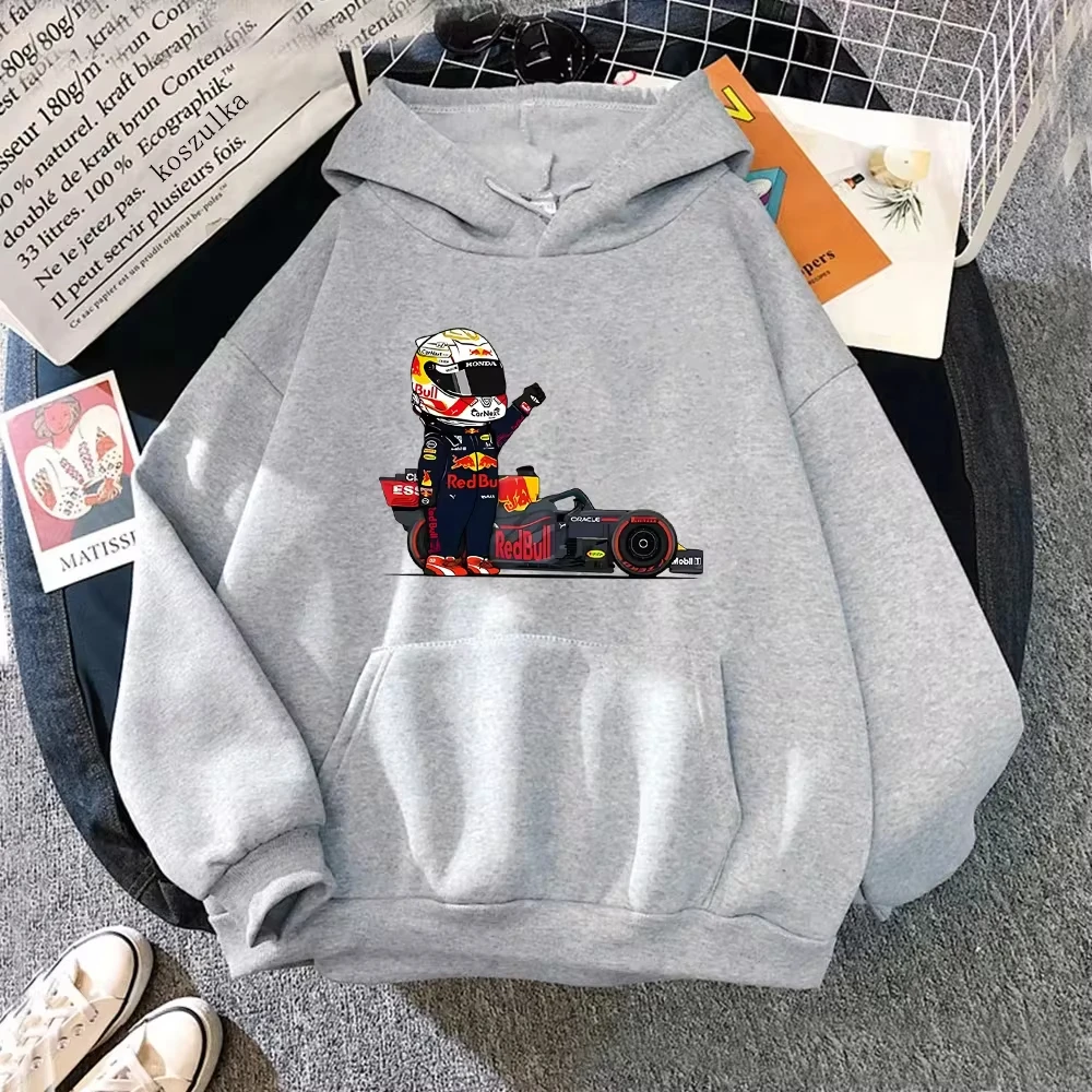 Mini F1 Hoodie Hot Game Graphic Print Pure Cotton Plus Fleece Thick Hip Hop Kids Sudaderas Moletom Hoodie For Men And Women