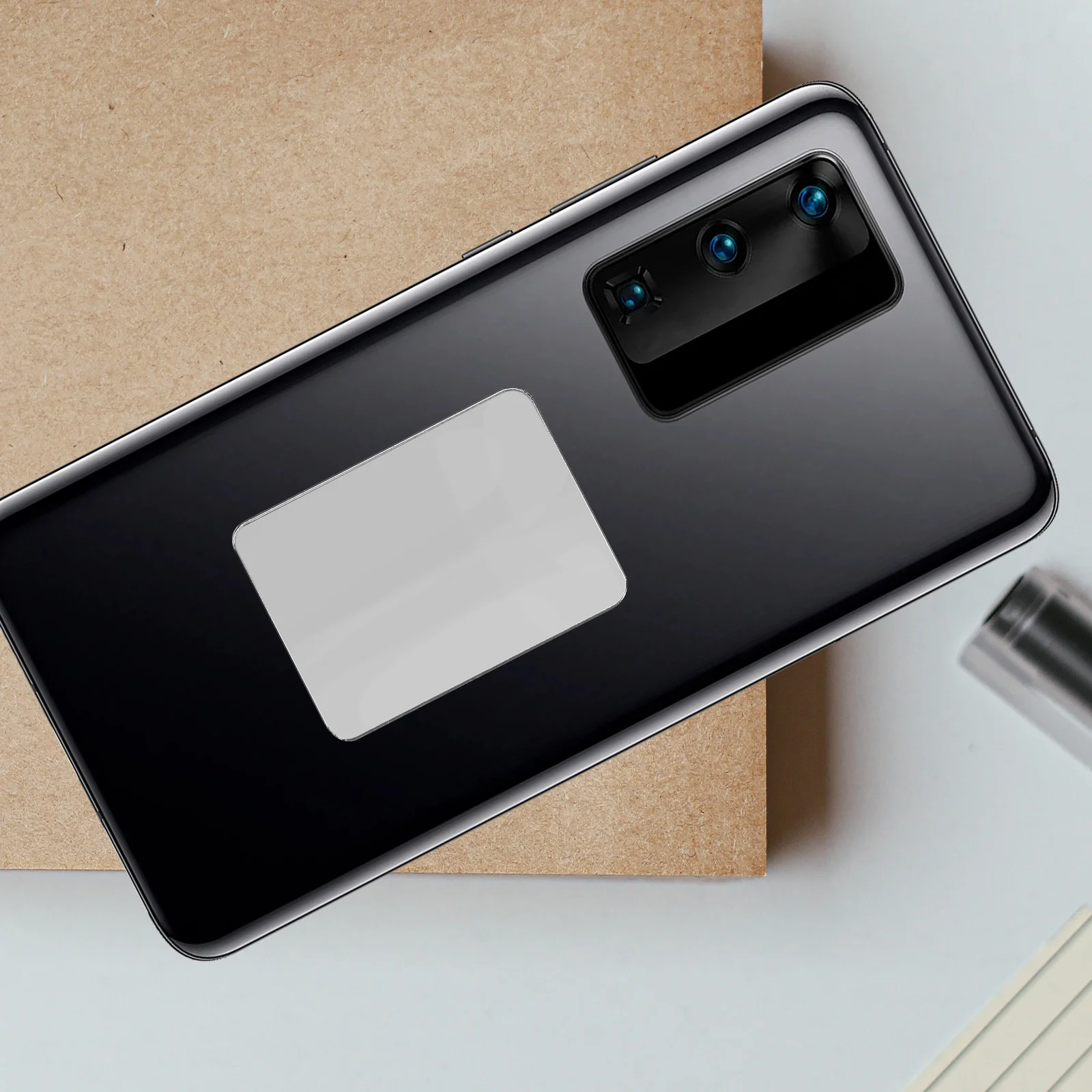 2Pcs Acrylic Mirror Sticker Self-adhesive Mirror Decals for 3D Wall Home Room Decoration Smartphone Stick-on Make up Mirror