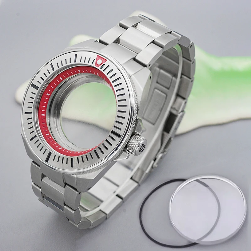 

Samurai King Watch Case and Band Set NH35 Case with Sapphire Crystal Compatible with NH34, NH35, NH36, 4R35, 7S26 Movements
