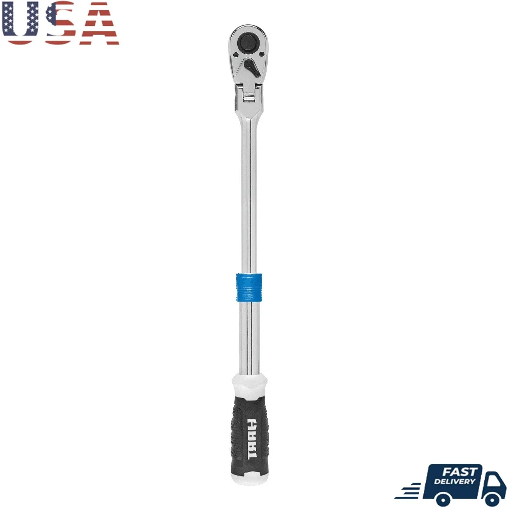 

Выдвижная трещотка с приводом 1/2 дюйма с гибкой головкой и набором ударных головок из хром-ванадиевой стали из 11 предметов для механика