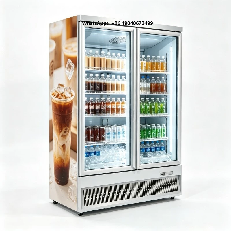 Bottom Unit 2 Door Floral Display Chiller Commercial Flower Preservation Cabinet for Florist shi