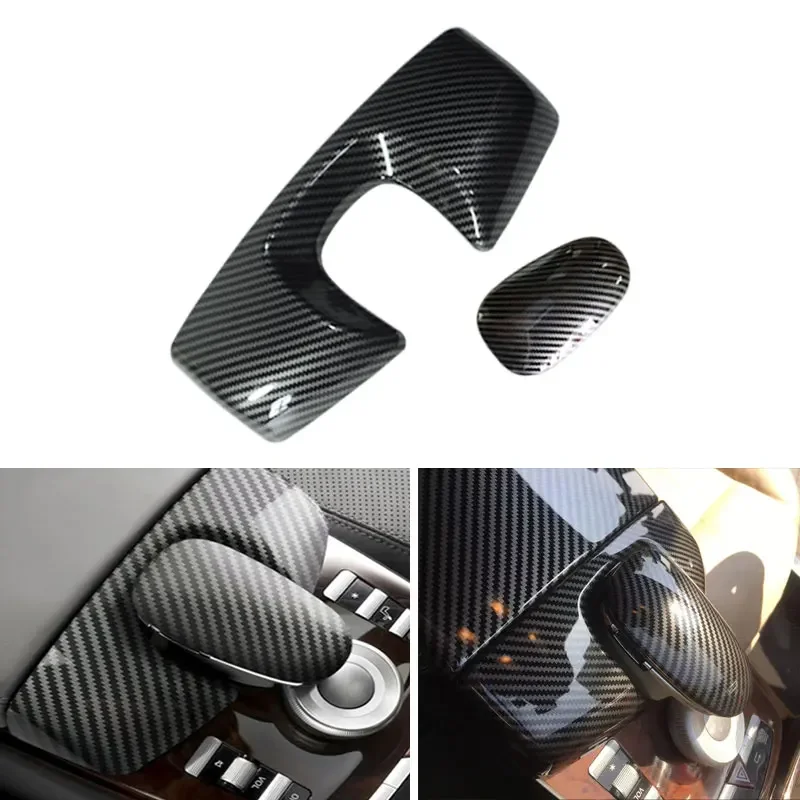 

Car Styling Carbon Fiber Texture Center Control Armrest Box Phone Dial Key Pad Cover Trim For Mercedes Benz S Class W221 W222