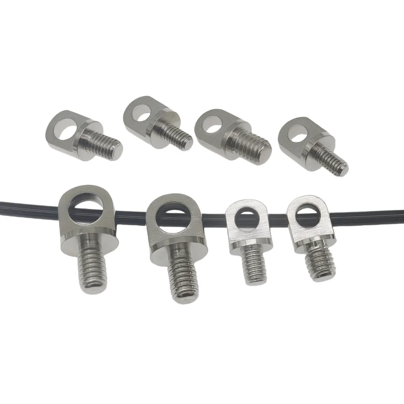 Copper stud nut M3M4M5M6M8M10 copper lifting ring with hole lug screw connecting steel wire lifting ring