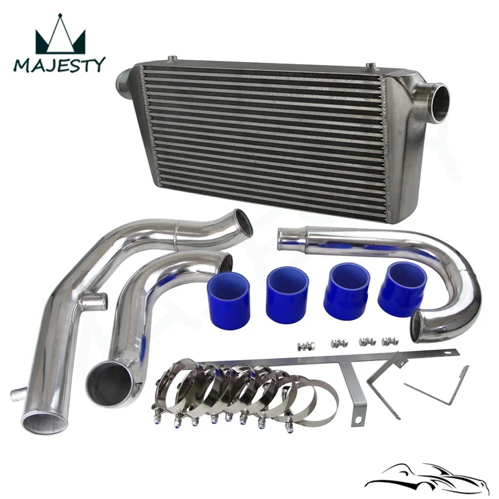طقم أنابيب المبرد الأمامي 600X300X76 FMIC Mitsubishi Lancer Evolution 4G63T CT9A EVO 7-8-9 Turbo 2.0L 2001-2005 #3