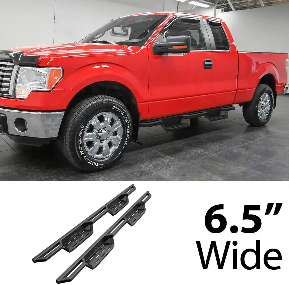 درع خطوات الجيب المتوافق مع Ford F150 2004-2014 Super Cab (استبعاد إصدار التراث) (قضبان جانبية للخطوات الجانبية من Narerf Bar)
