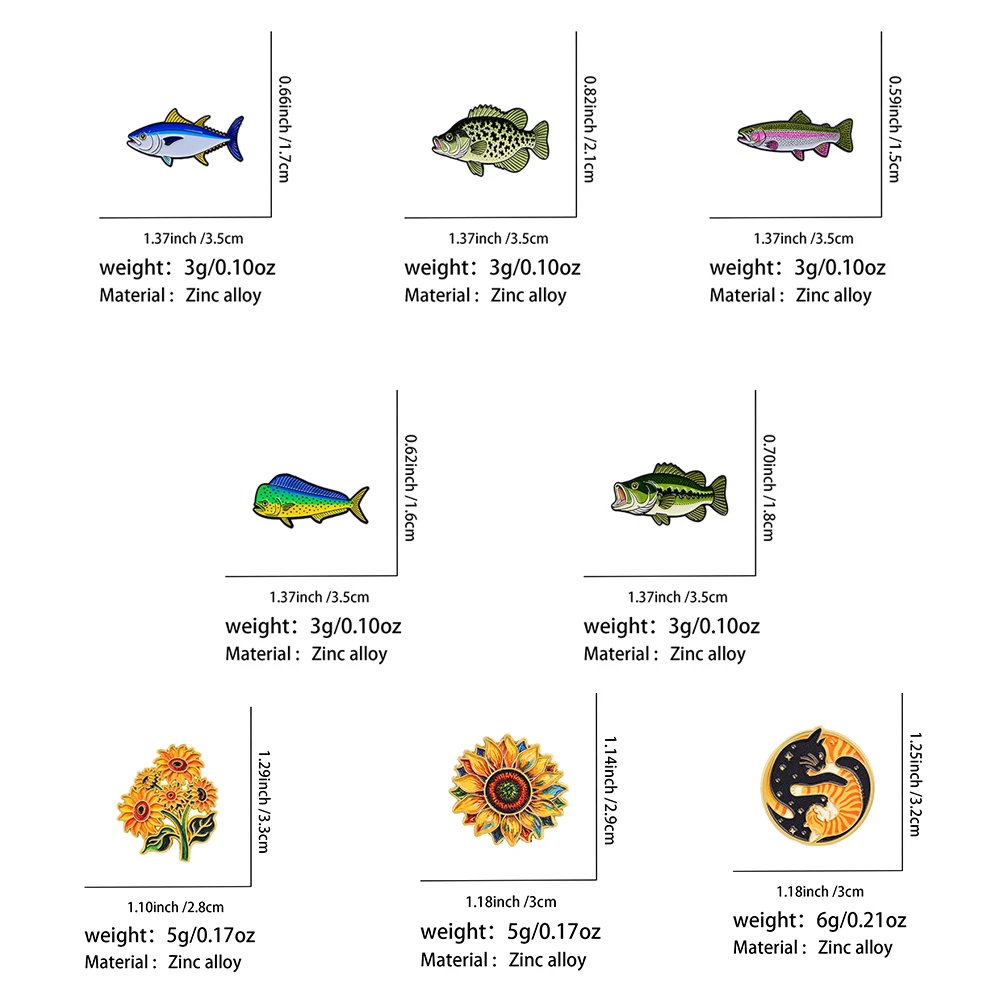 Animal Theme Enamel Pins Fish  - Vintage Brooch Pin review and price