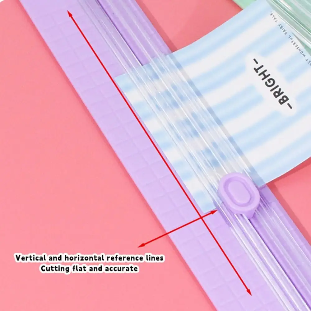 Cortador de papel A3/A4, cortador de papel portátil bidireccional con regla extraíble, herramienta de corte de papel para escuela y oficina