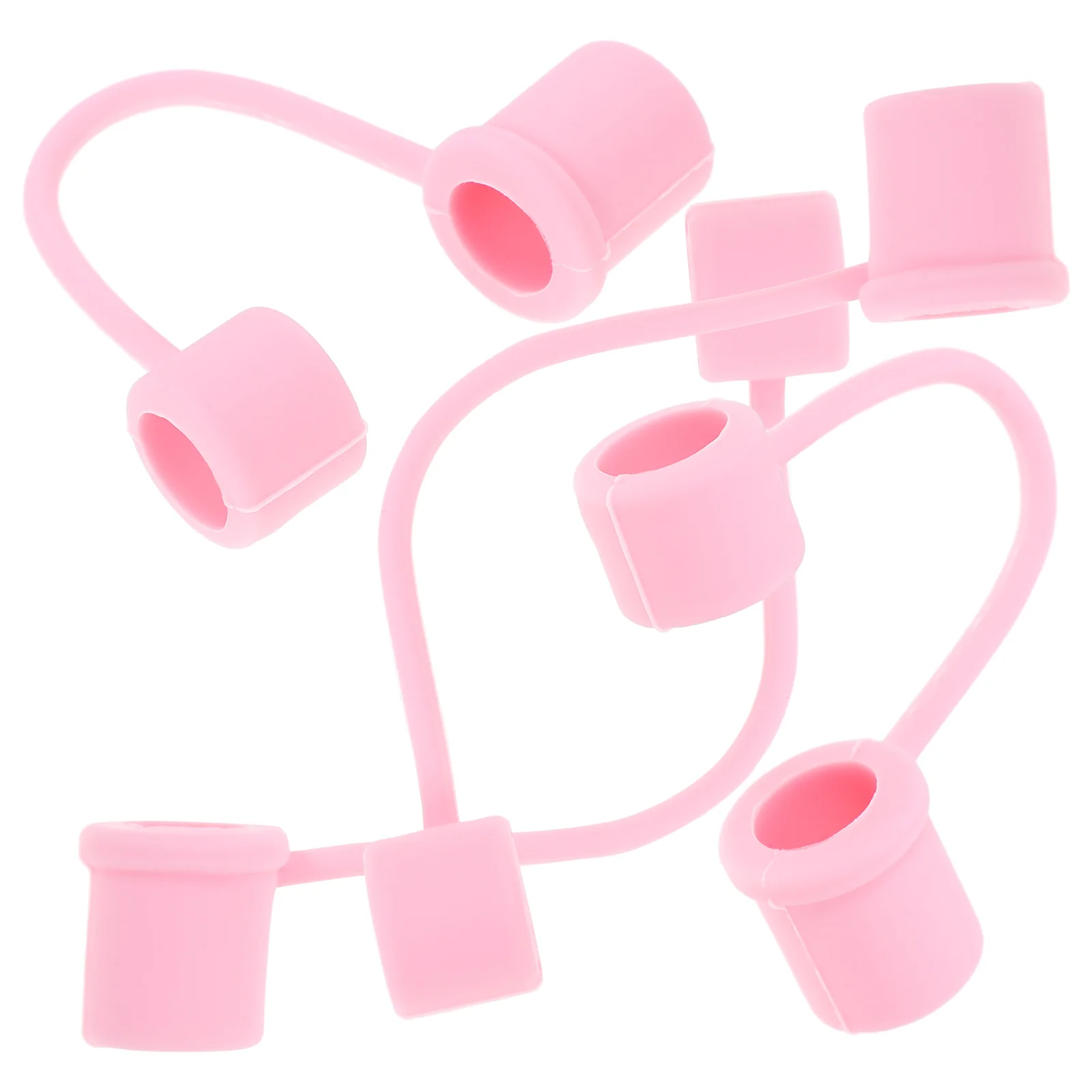 

4Pcs Adorable Silicone Straw Caps Space Saving Design for Multiple Uses Protection Straw Cover Sleeve for Straws