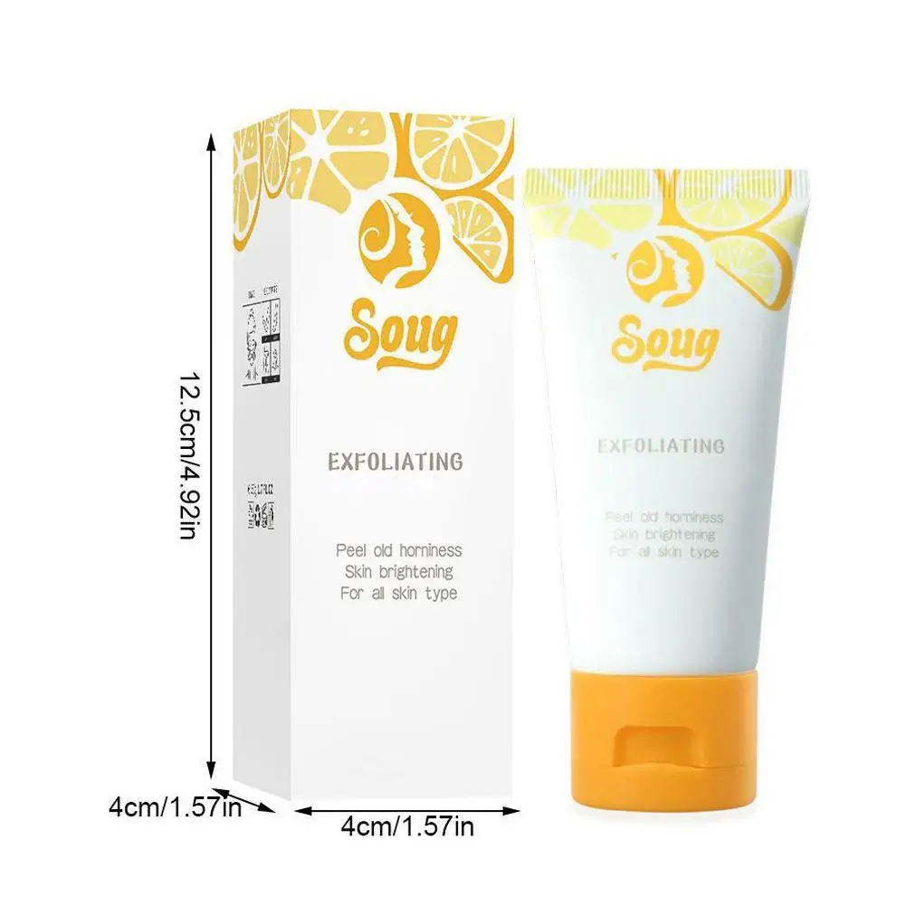 Soug-Crema de limpieza Facial, Gel exfoliante, extracto de naranja en sangre, Limpieza Profunda, fragancia Facial, exfoliante, limpiador de la piel, 60g