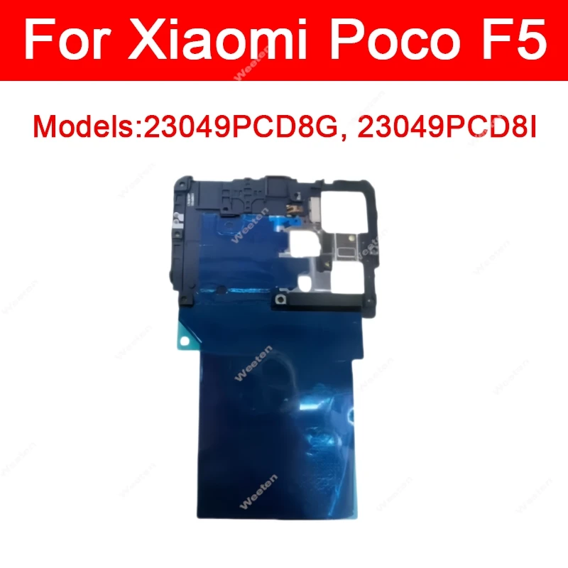 Motherboard Cover For Xiaomi Poco F5 23049PCD8G 23049PCD8I Small Back Antenna Frame Shell Case Cover on Mainboard Replacement