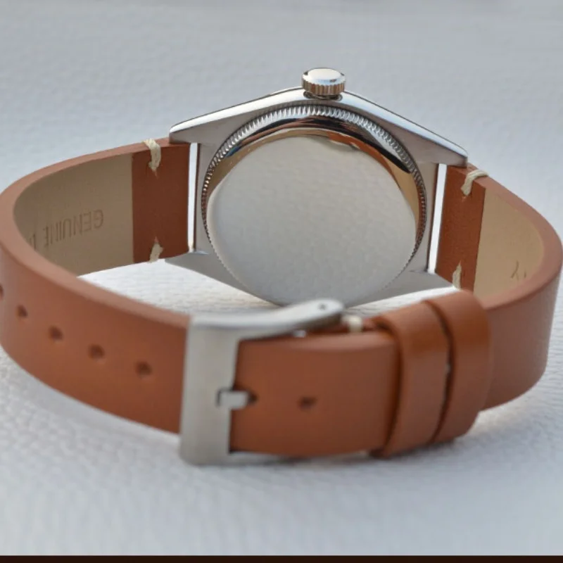 Baltany 2025 جديد فاخر موضة ساعات كوارتز رجالية 36 مللي متر حزام من الجلد IPG الحافة مضيئة الهاتفي 6P24 للجنسين فستان ساعة اليد