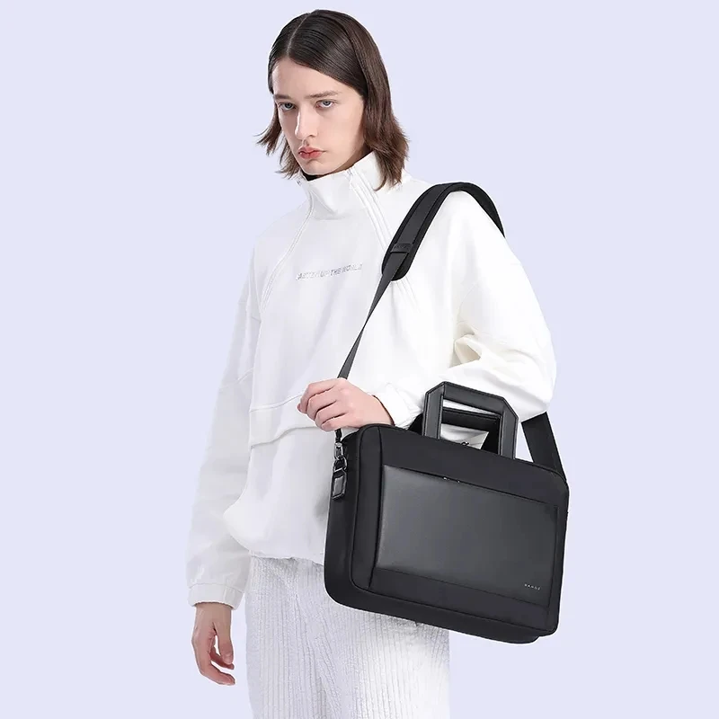 Bange Briefcase for Men Laptop Bag Retro Travel Messenger Man Bags 15.6 in High Capacity Computer Shoulder Bag Male Briefcase