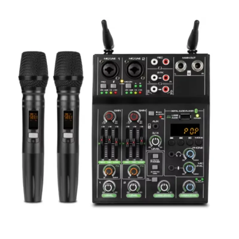 

USB Mixing Console Professional Mini Mixer De Audio Profecional Audio Sound Cards & Mixer