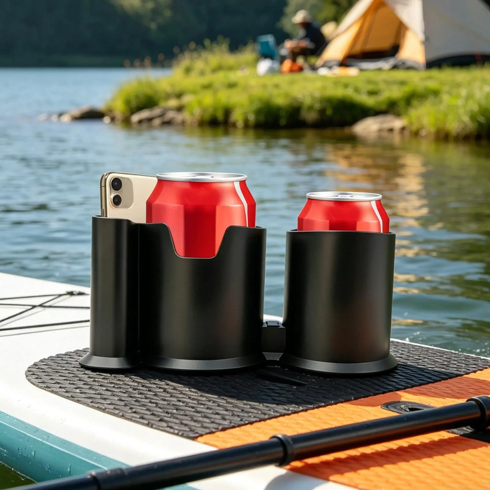 Cup Holder Anti-Slip Mobile Phone Stand Beverage Drink Rack Portable Storage Bracket for Paddleboard Kayak Canoe Boat