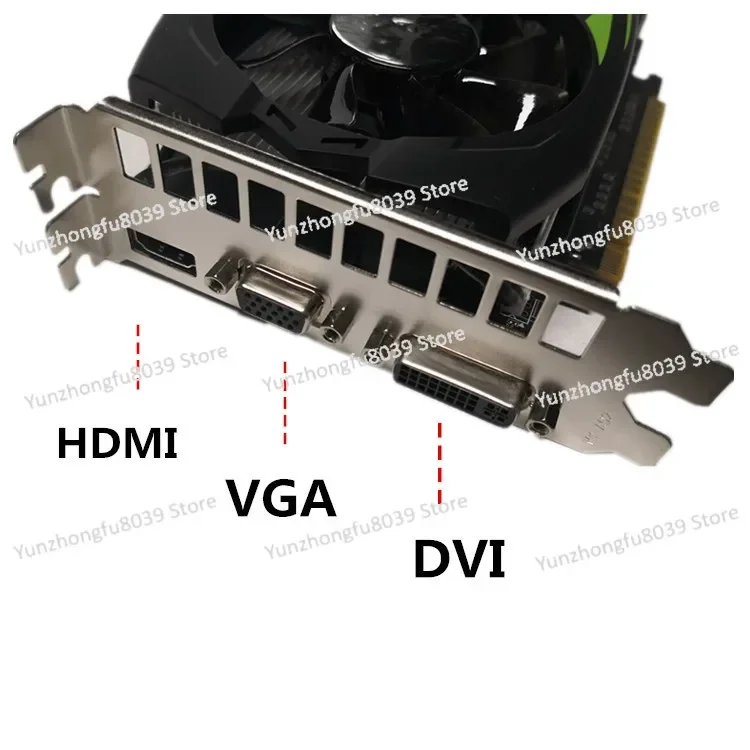 GTX1050TI Grafische kaart Onafhankelijke snelle warmteafvoer Multi-interface 2GB Luchtstromende pc-videokaarten voor kantoor
