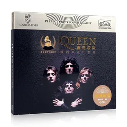 Rock band Queen Freddie Mercury Music CD Bohemian Rhapsody Album We Will Rock You 3pcs Music Record Cosplay Soundtracks Box Gift