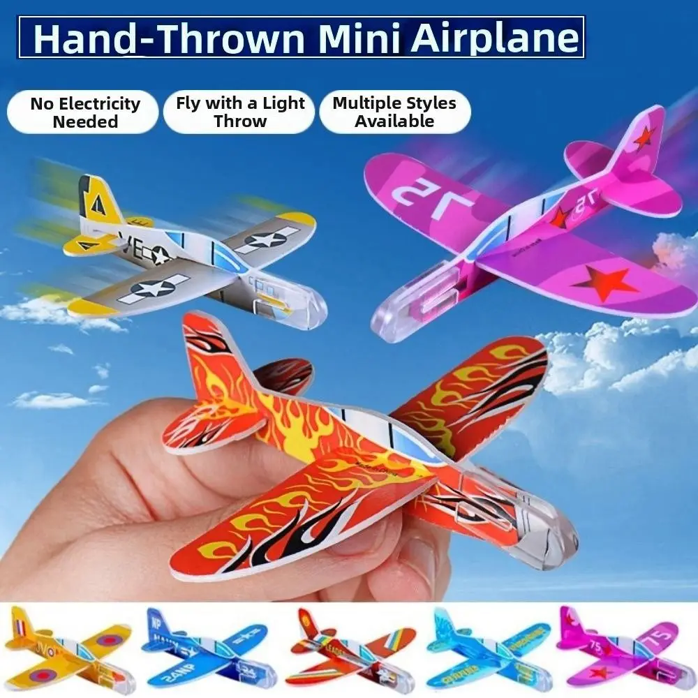 

10Pcs EVA Foam Glider Multicolors Parent-Unisex Interaction Outdoor Airplane DIY Assembled Paper Planes