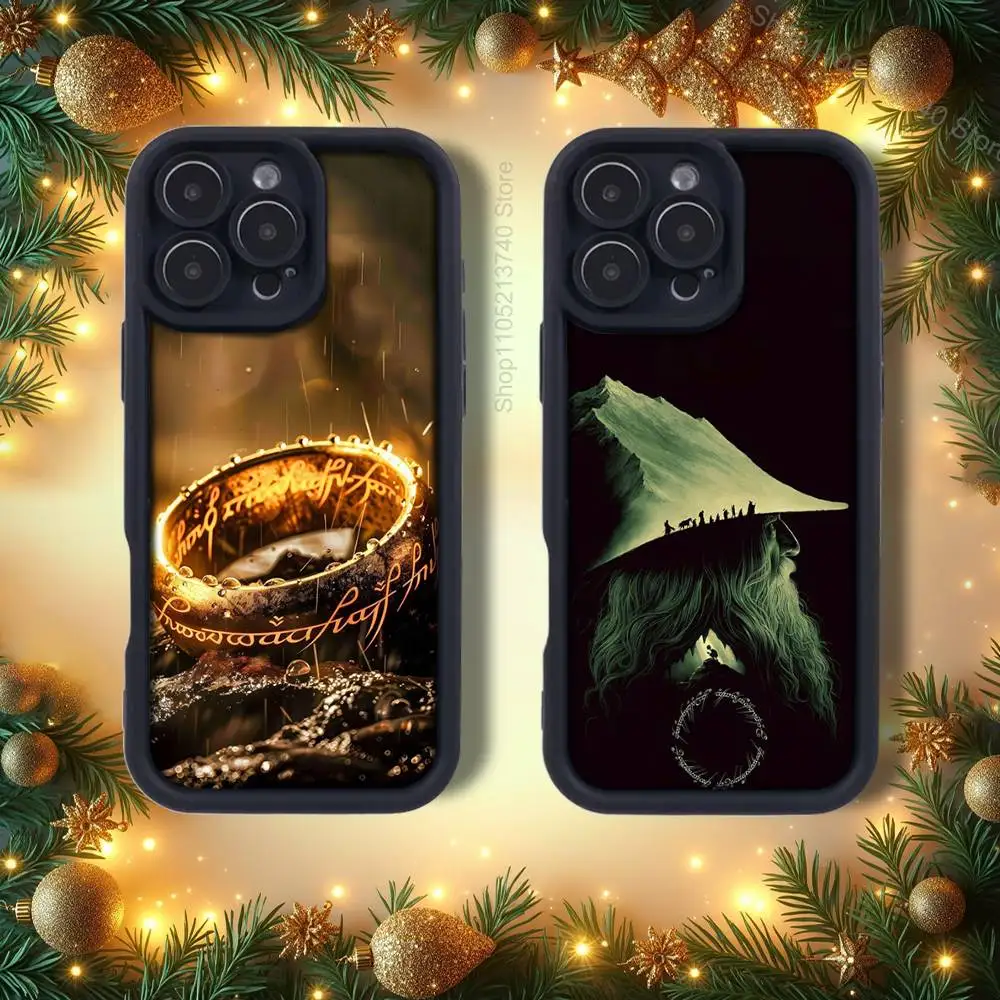 حافظة هاتف G-Gandalf A-Aragorn Movie emery باللون الأسود لهاتف iPhone 15,12,17,14,11,13,16,Pro,Air,Plus,Max,SE4,E غطاء سيليكون
