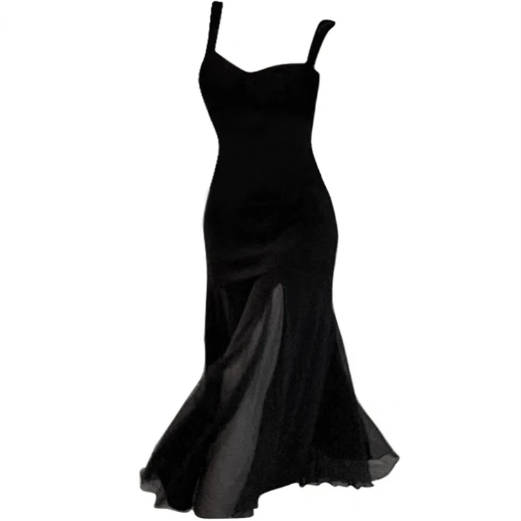 

Женская одежда очень большого размера с лямками на хвосте, длина миди, кружевная отделка, уличная одежда, летняя мода, одежда больших размеров