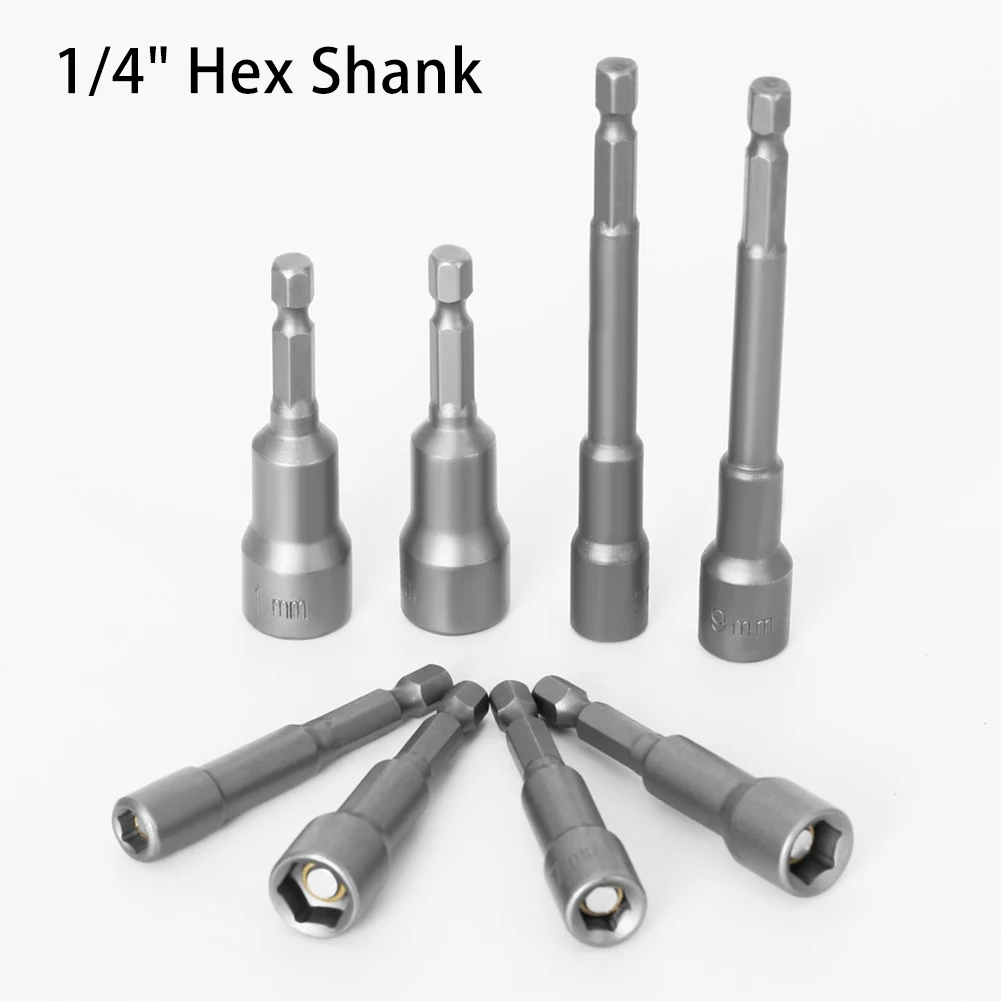 Magnetic Hex Socket Driver Bit With Strong Magnet 1/4