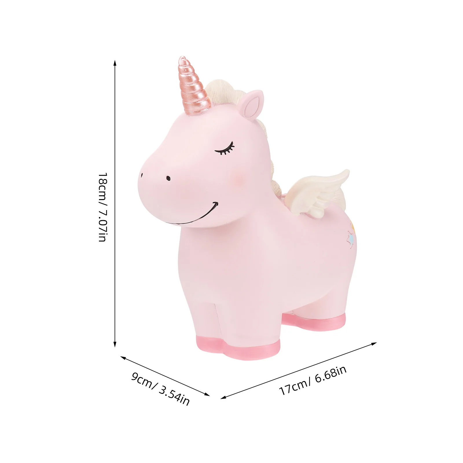 Piggy Bank for Girls Large Capacity Storage Creative Resin Money Bank Cartoon Saving Pot Christmas Birthday Gift Decor