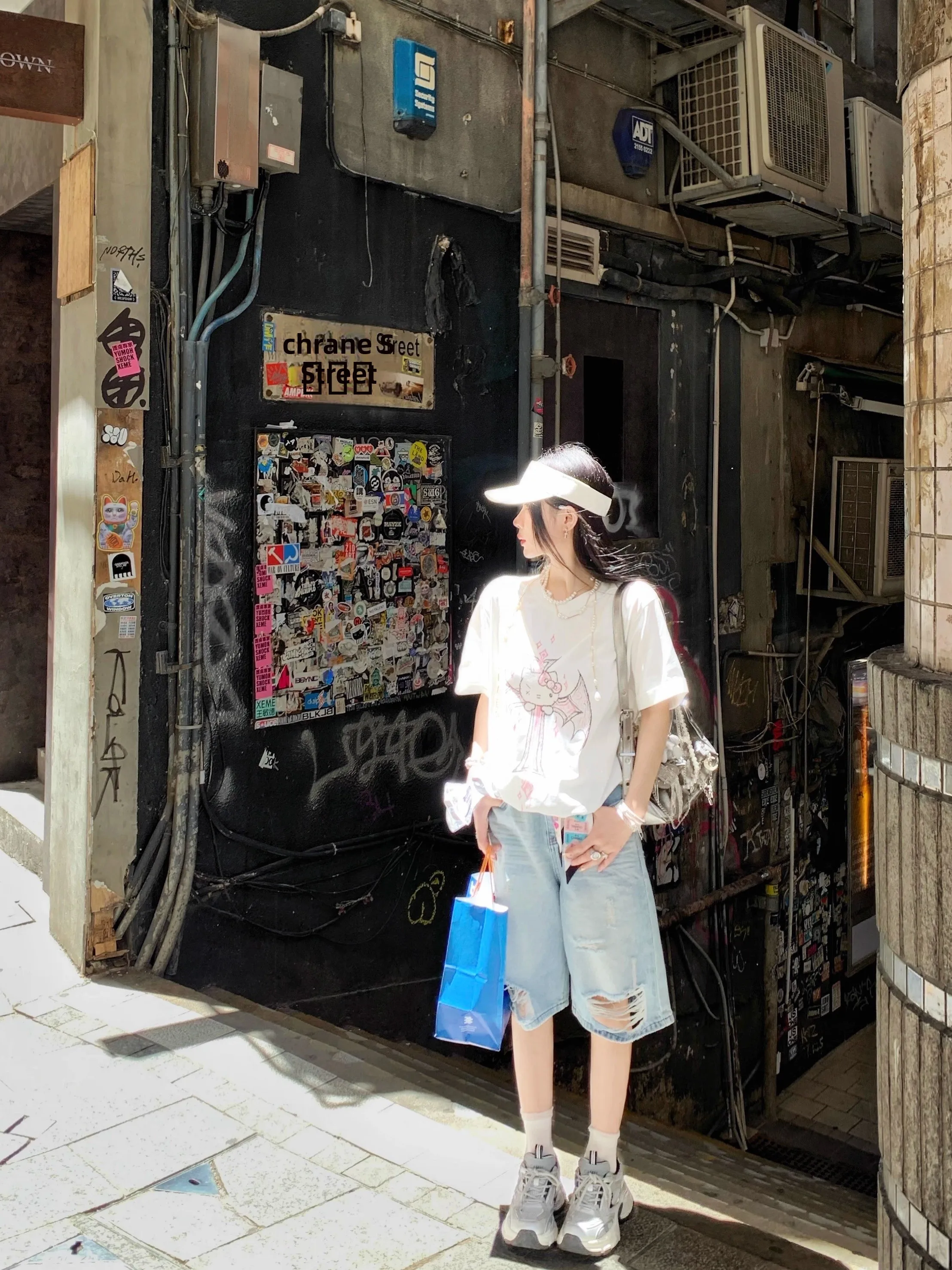 

Женская свободная футболка Uoo Fan Xin Lazy с коротким рукавом, белая, с принтом креста, летний топ, милый вязаный топ с влагоотводящими свойствами