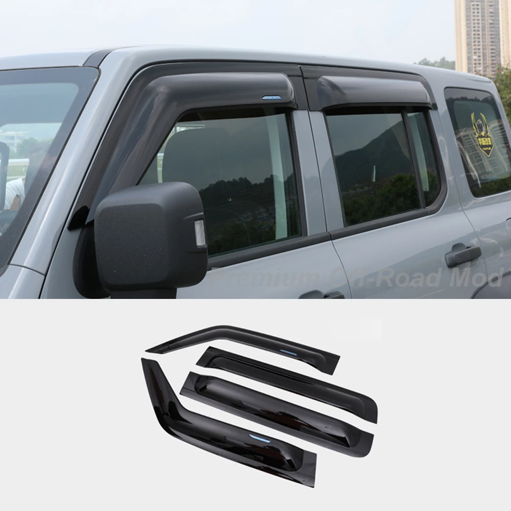 

For 2021-2025 Dedicated Tank 300 Sun and Rain Guard Window Visor, Thickened and Widened Exterior Decorative Accessory