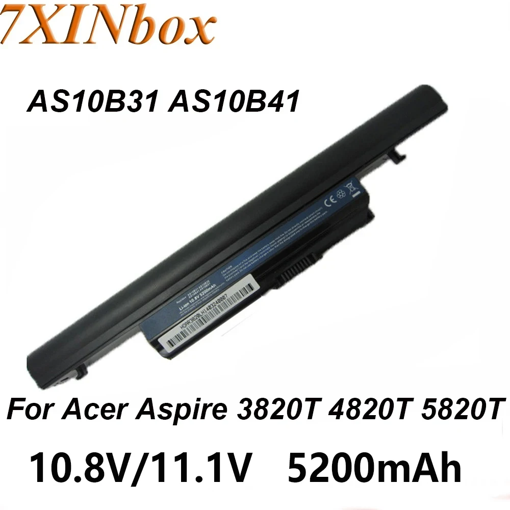 

Аккумулятор для ноутбука Acer Aspire AS10B41 AS10B51 AS10B71 10,8 5200 T 3820T 3820T 4820G 5553 5553 5625 T 7XINbox AS10B31 5745 в 5820 мАч