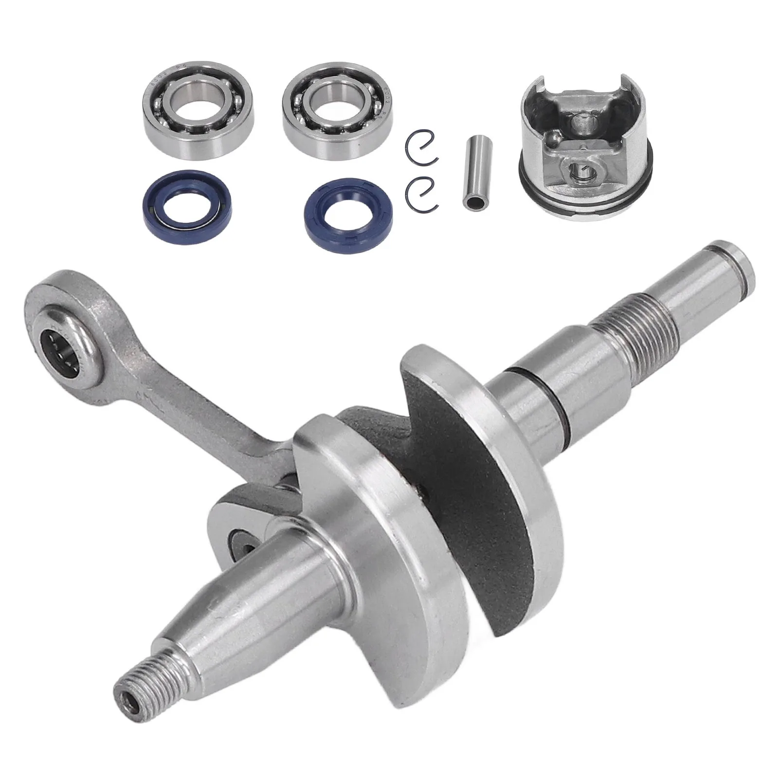 Crank Crankshaft Piston Kit Crank Crankshaft Piston Kit Replacement for  MS170 017 Chainsaw 1130 030 2000 37mm
