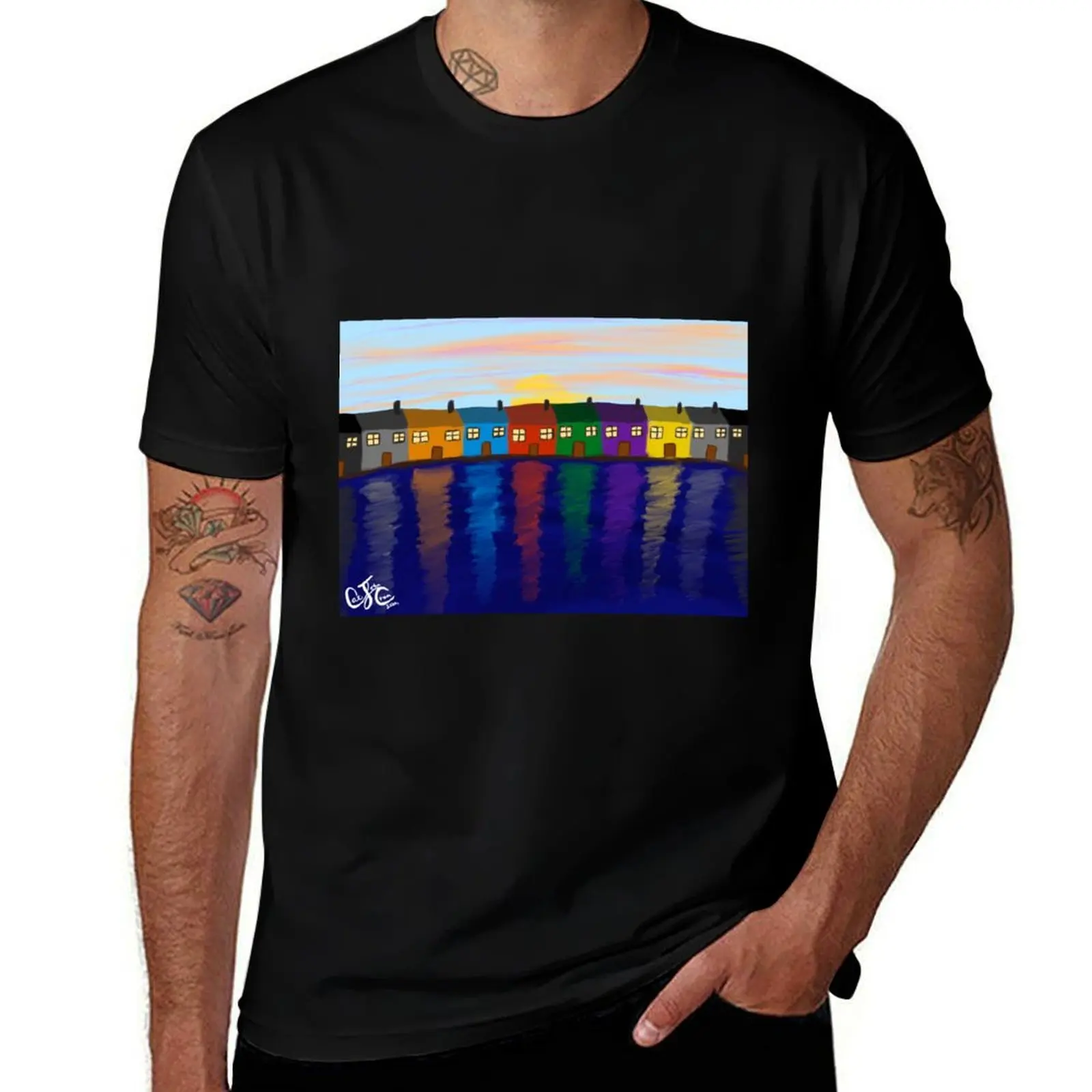 Happy houses T-Shirt Basic Solid Color Short Sleeve Cotton Top