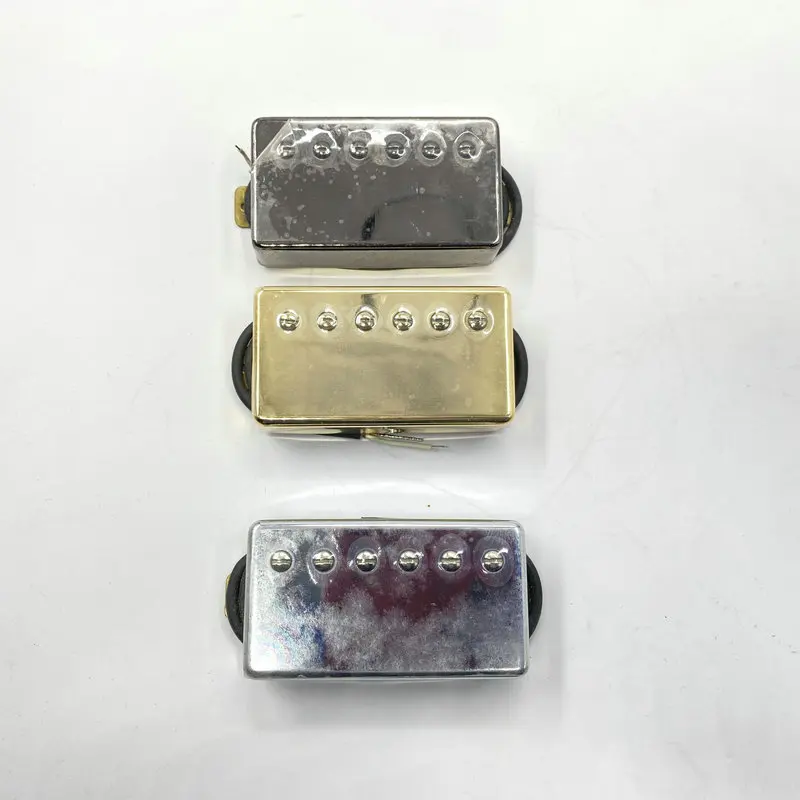Korean Made LP210 Double Coil Humbucker Pickup, N/B  Size, Sealed Cover - Gold/Silver/Nickel Black