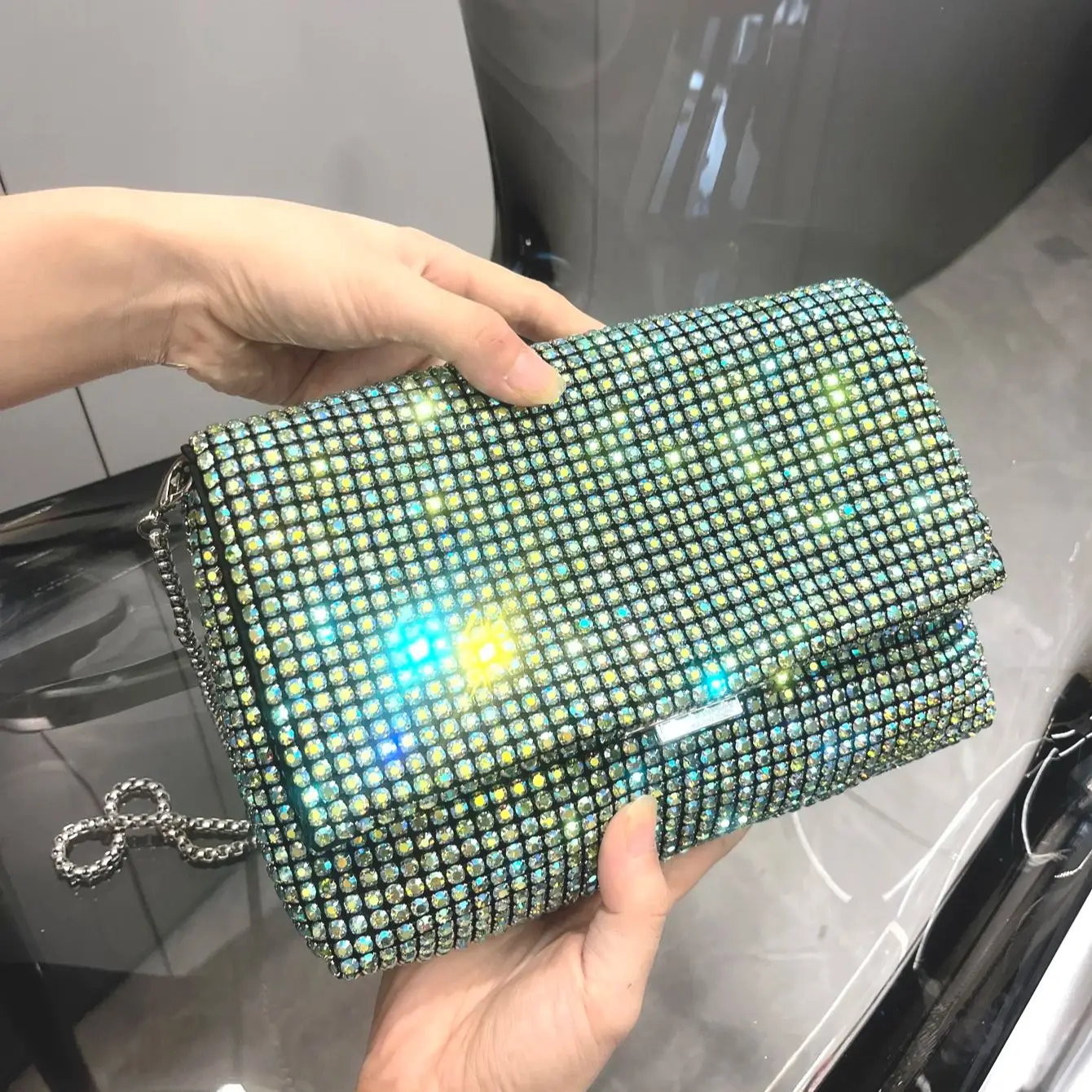Luxury Designer Rhinestones Clutch Purse Bag For Women purse Bag Shoulder Bag Purse Shiny Crystal Purses and Handbag Evening Bag