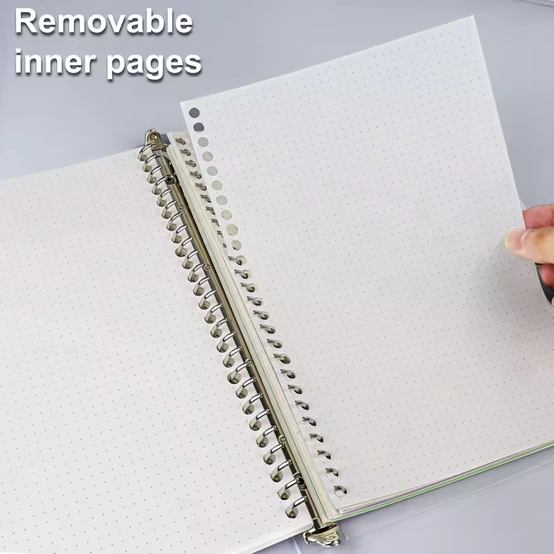A4/B5/A5 Loose Leaf Refill Binder Notebook Blank/Line/Grid/Cornell Replacable Metal Ring Office&School Supplies Stationery - Image 4