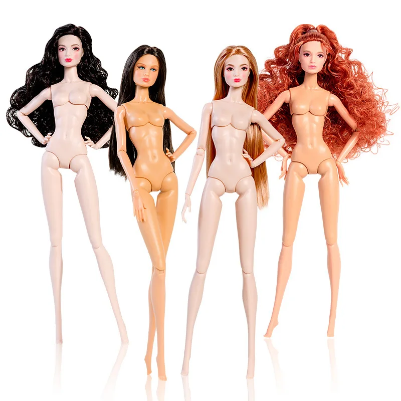 1/6 New Fashion Supermodel 32cm Babi Doll Body Blond Black Hair White Skin Kids Play House DIY Dress Up Toys Collector Gifts