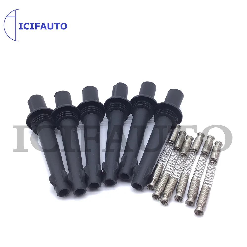 

6/8 x Ignition Coil Rubber Boot for Jaguar XF XJ Land Rover LR4 5.0 V8 LR010687 / AJ811378 / 0221604022 / 0221 604 022
