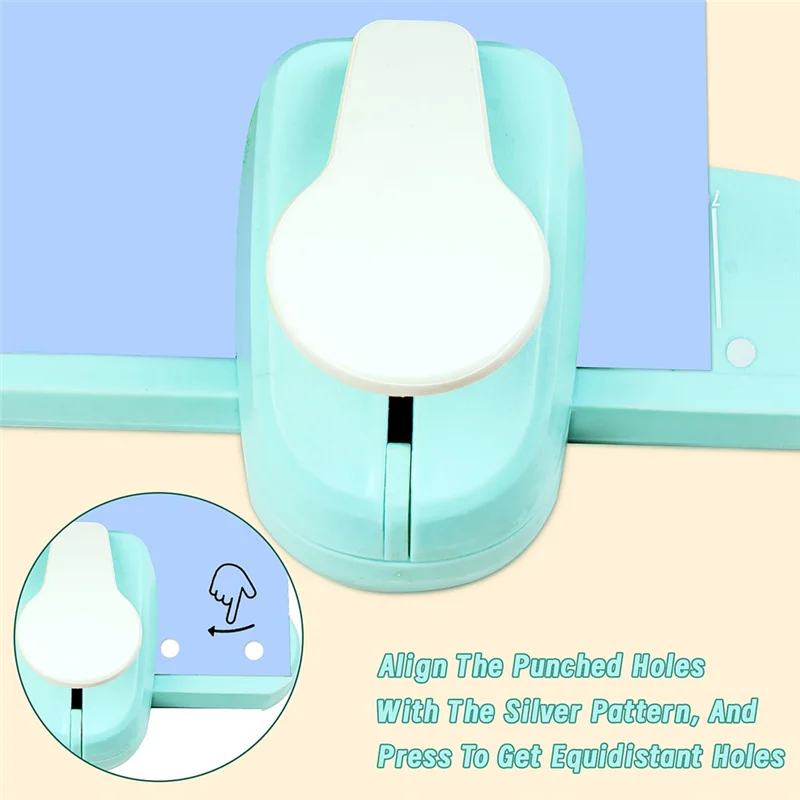 DIY Index Tabs Tag Puncher Portable Office File Border Hole Punch Craft Tool For Art & Sewing Supplies